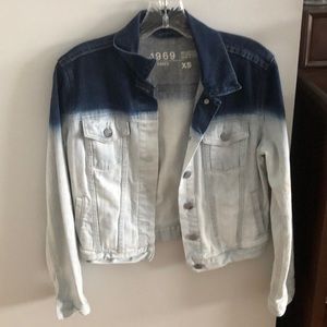 an ombré jean jacket